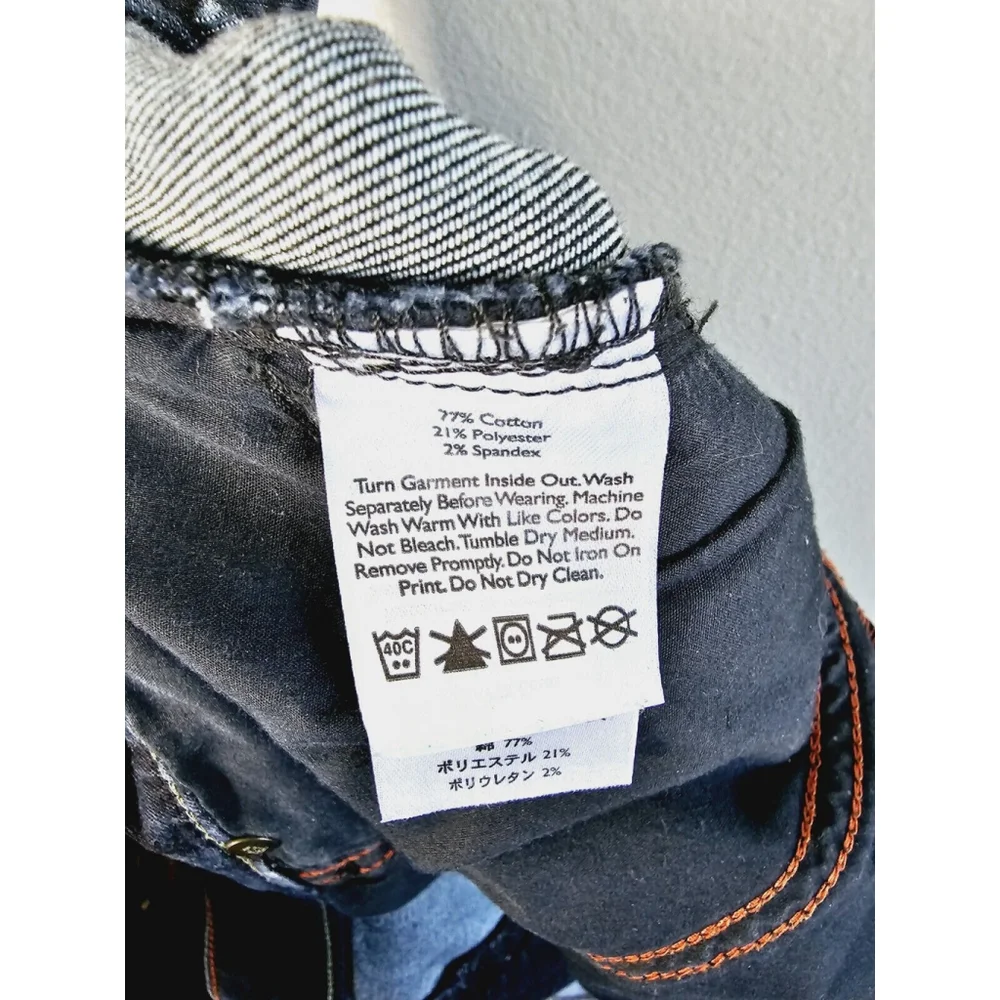 Eddie Bauer Women’s Curvy Trouser Denim Jeans Stretch Dark Blue Wash Size 16 - Picture 10 of 10